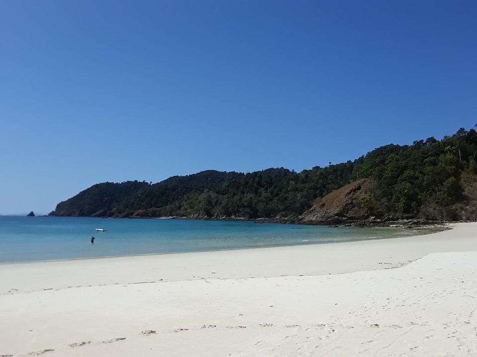 A view of the beach at Kyun Pila in the Myeik Archipelago. 