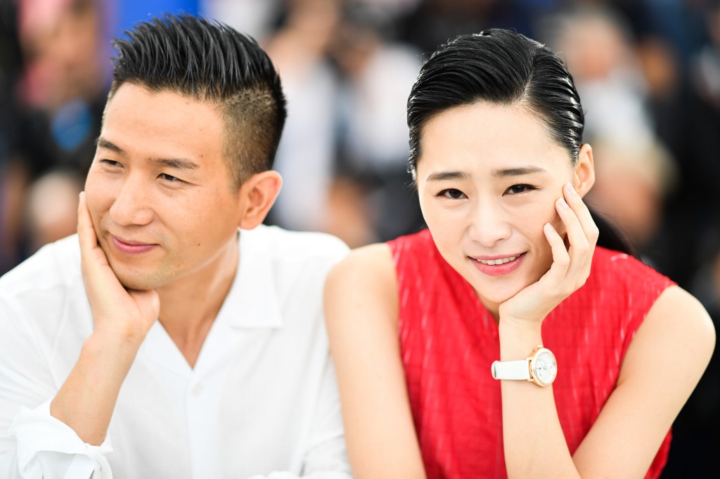 Director Midi Z and actress Wu Ke-Xi pose during a photocall for the film "Nina Wu" at the 72nd edition of the Cannes Film Festival in Cannes, southern France, on May 21. (Alberto Pizzoli / AFP)