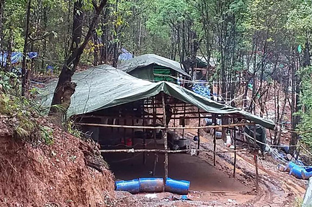  This undated handout from Myanmar's Office of the Commander-in-Chief of Defence Services received on August 1, 2019 shows a jungle drug lab in Kutkai township in Shan state. (Office of the Commander-in-Chief of Defence Services / AFP)
