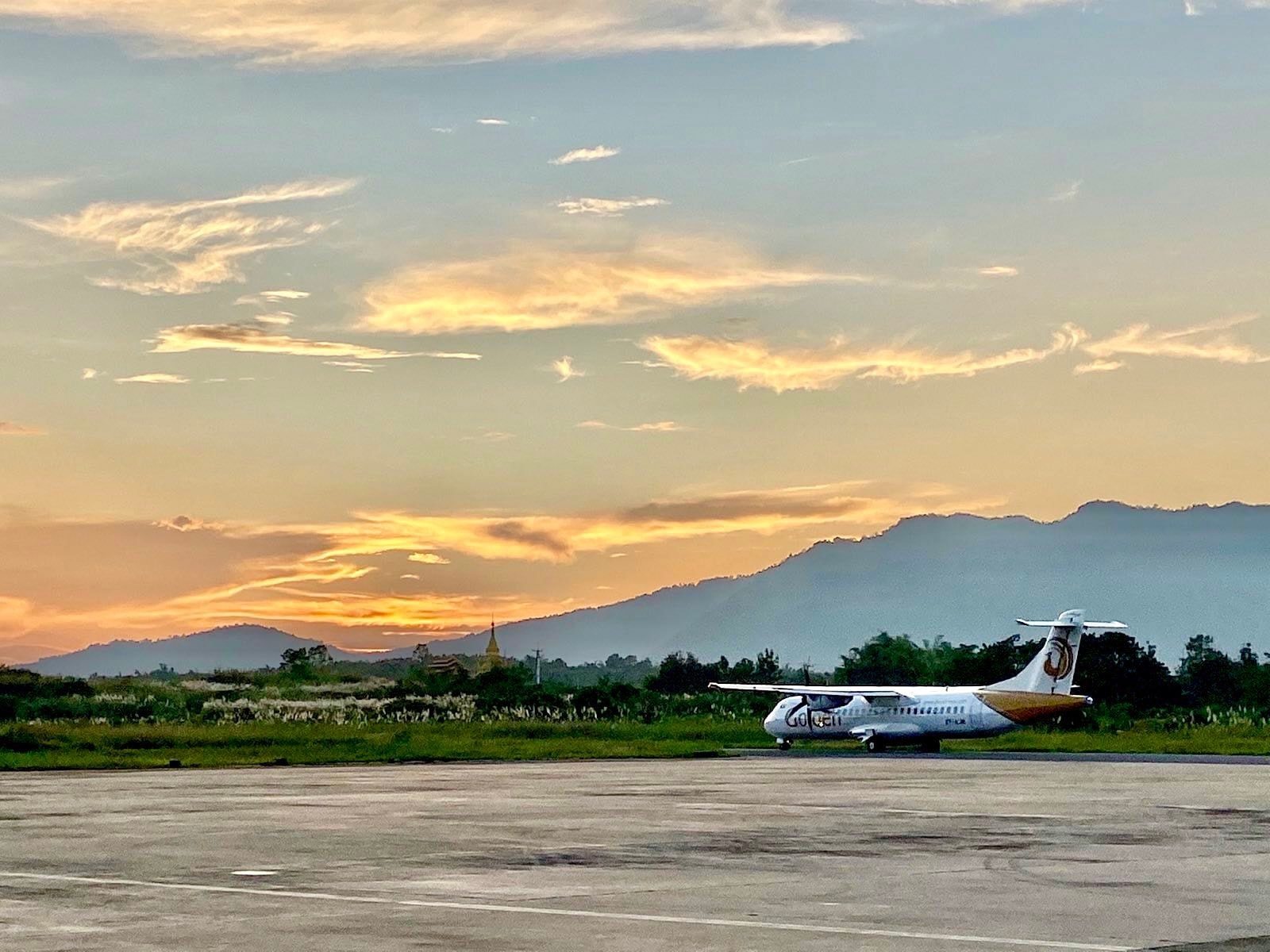 Golden Myanmar Airlines has circulated its flight schedule for December. (Facebook / Golden Myanmar Airlines)