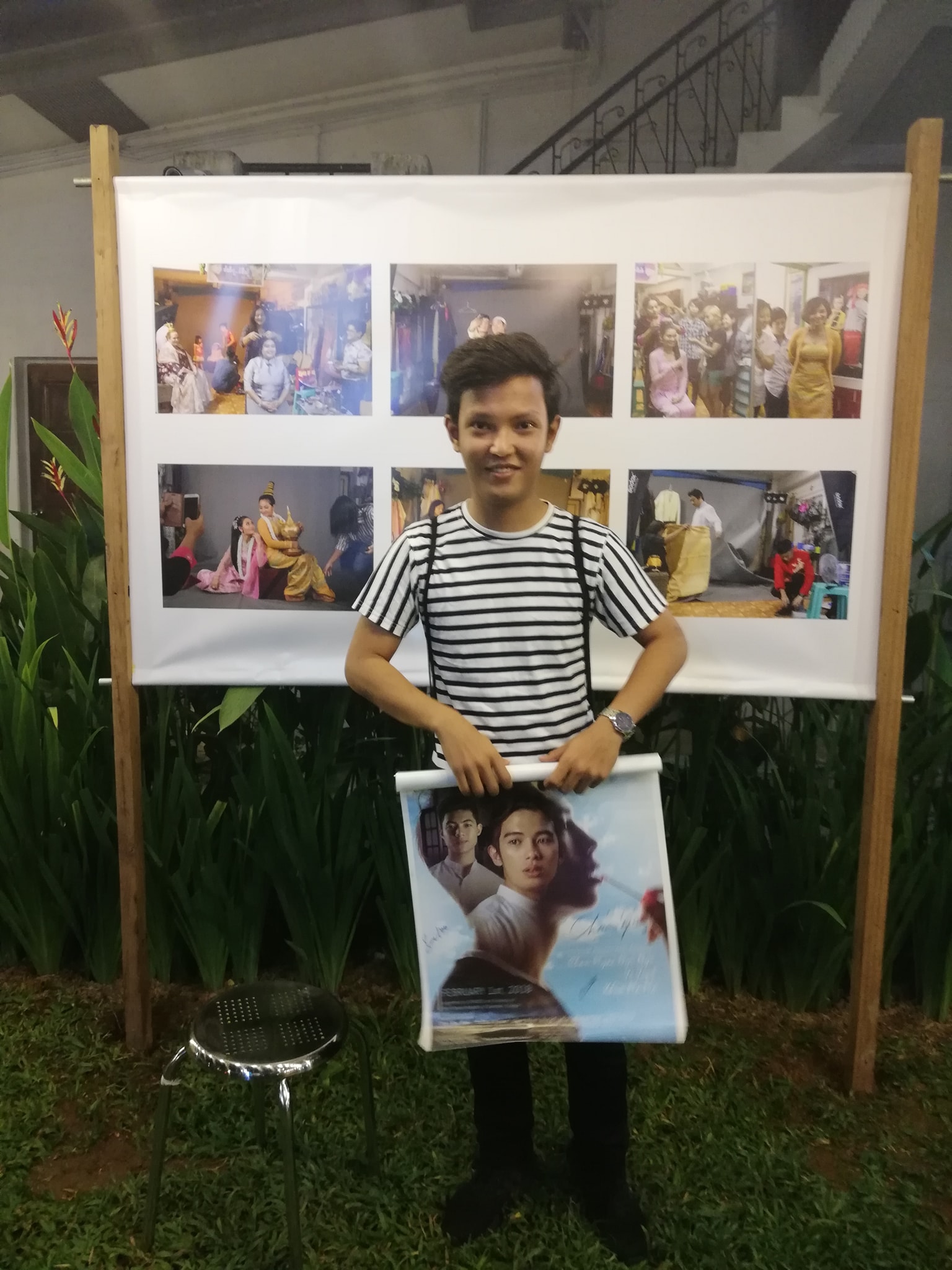 Kyaw Zin Win at Institut Français de Birmanie in Yangon. (Facebook)