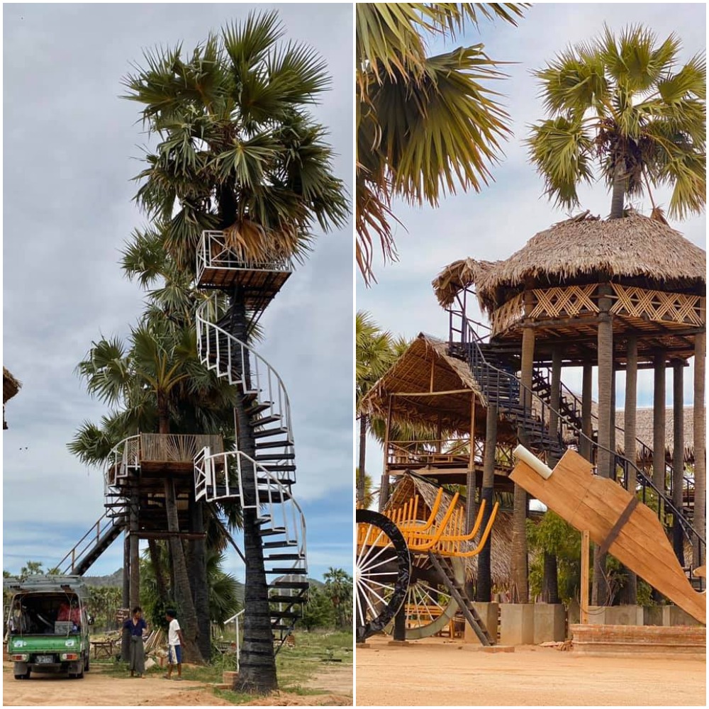 Enjoy palm toddy wine amid the realm of the toddy tappers near Bagan. (All photos by I Love Travelling / Facebook)