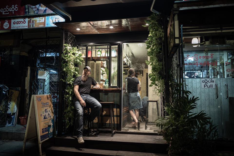 Hapa Coffee & Cocktail on Merchant street in downtown Yangon. (Alex Shaw)