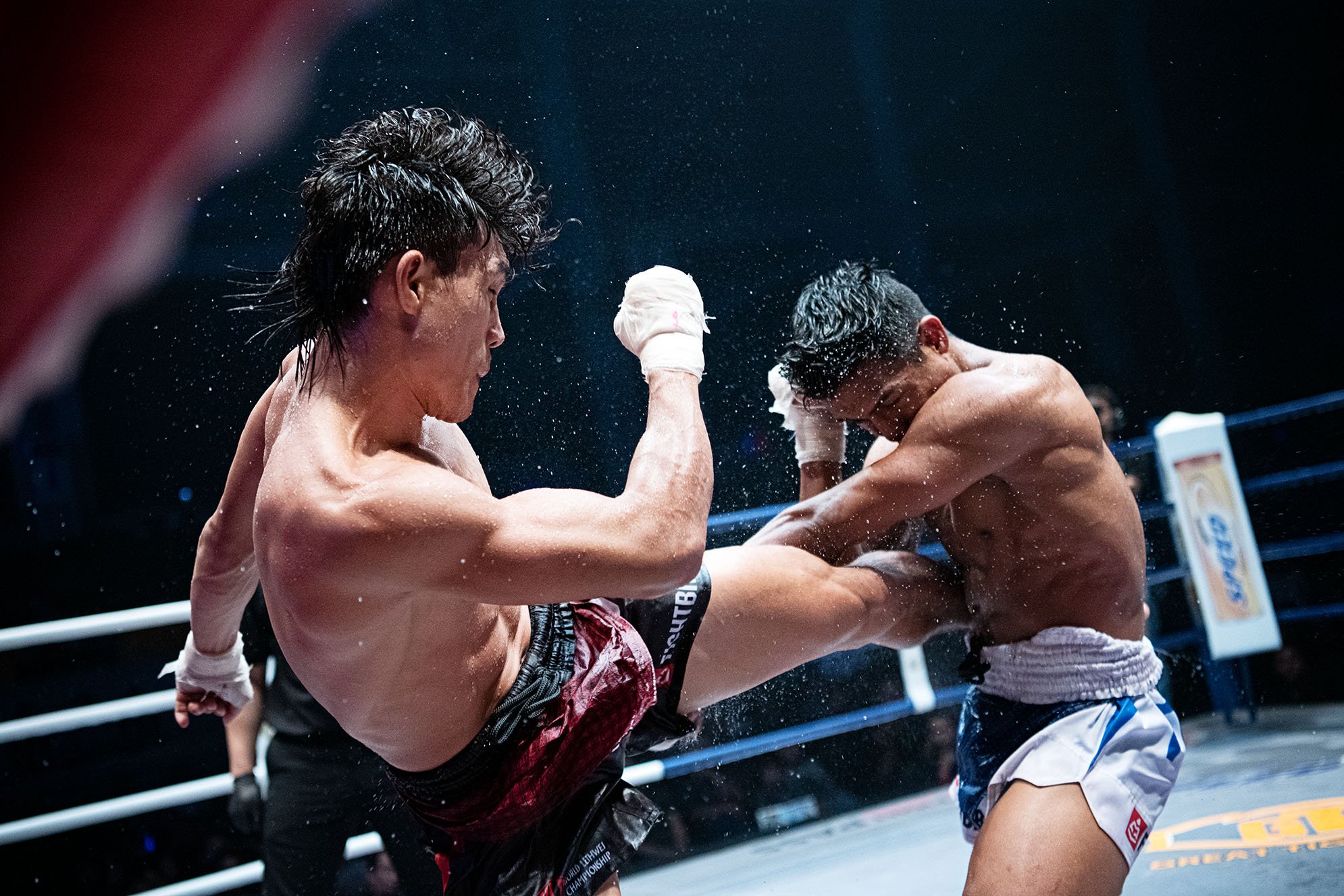 Fighters clash at a World Lethwei Championship event. (WLC)