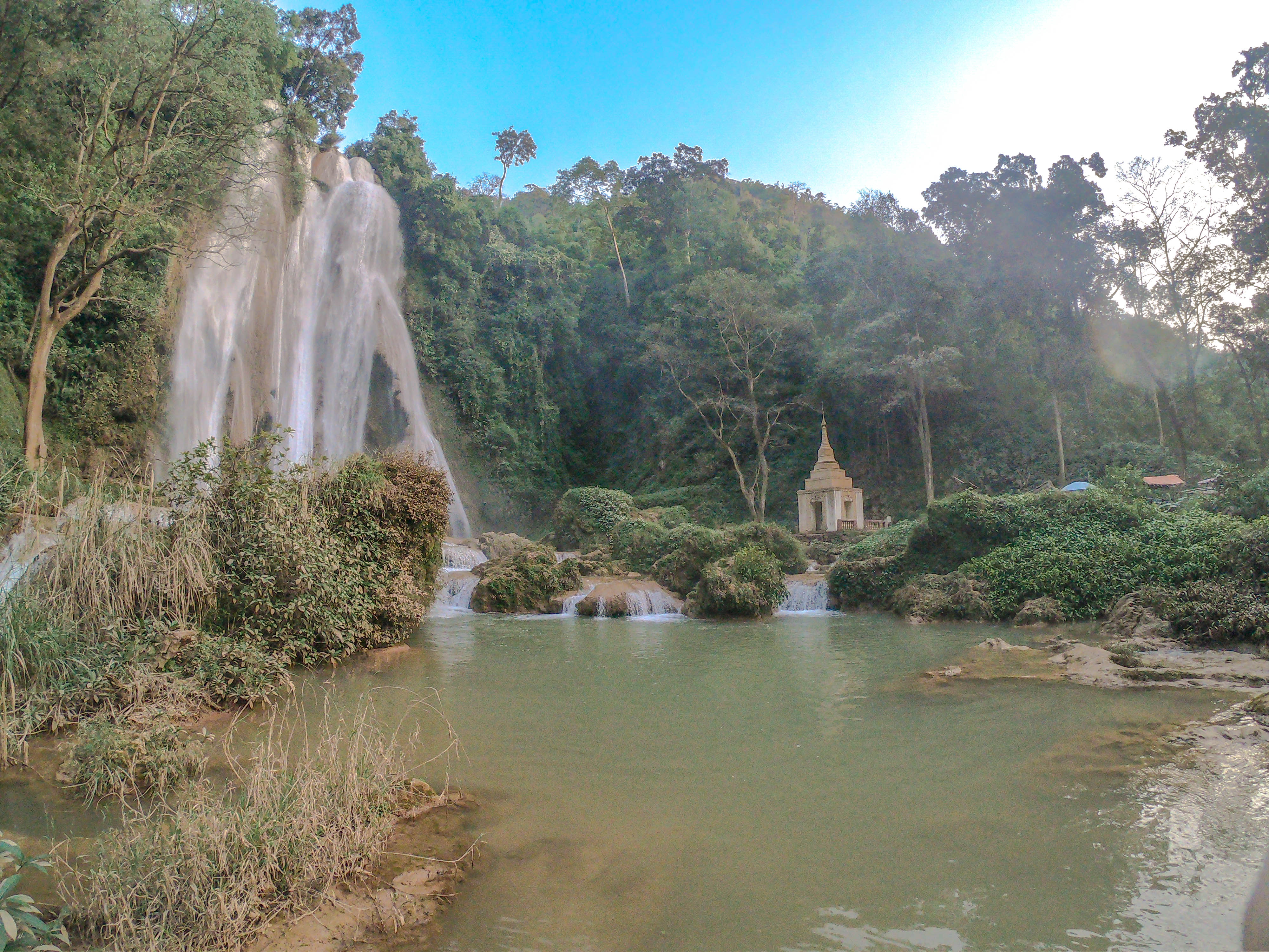  Dat Taw Gyaint has several pools at different levels that offer a refreshing swim. (Dominic Horner)