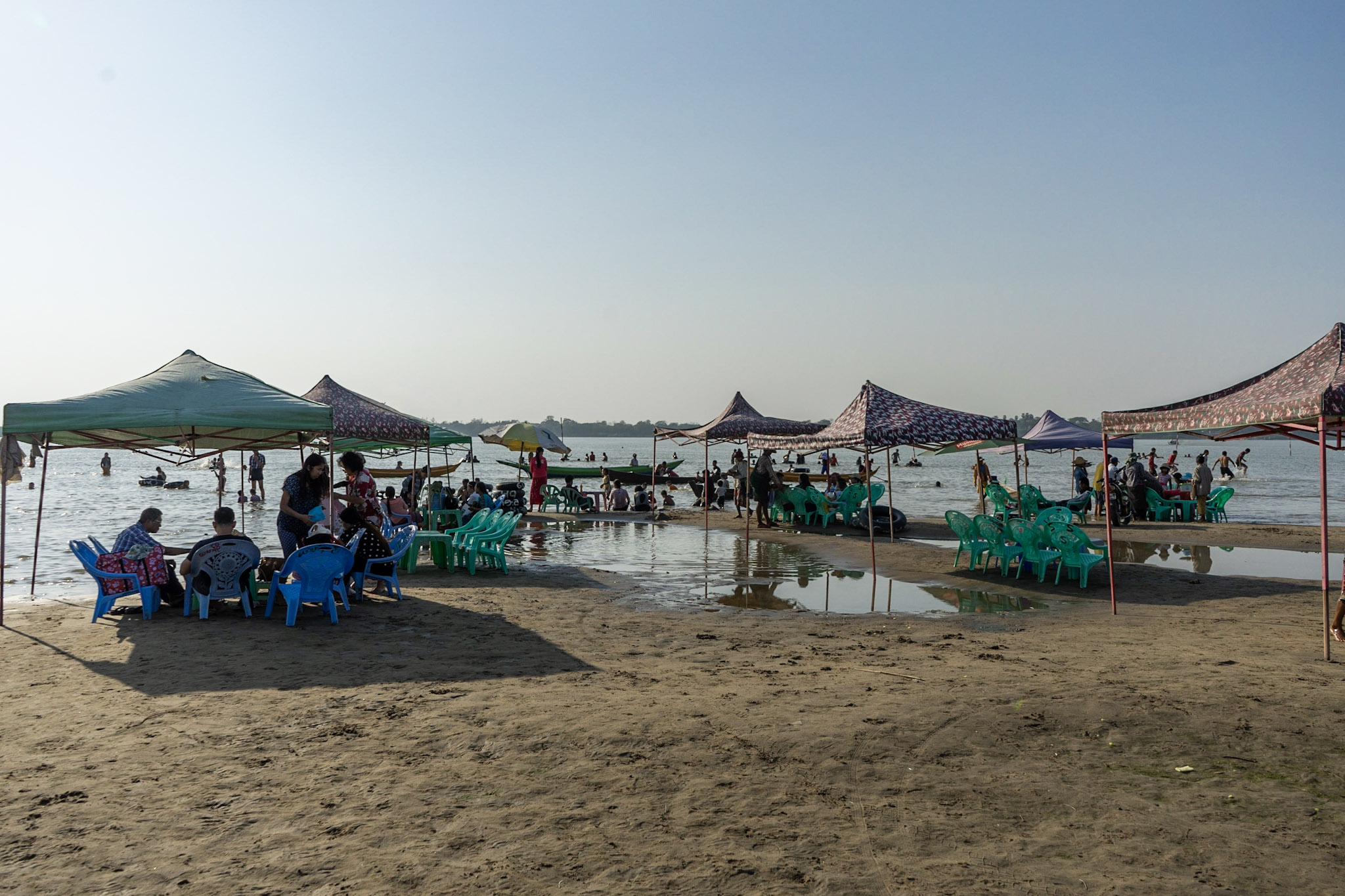 Nyaung Chaung Tha inland beach in the Ayeyarwady delta. (Faeez Safedien)