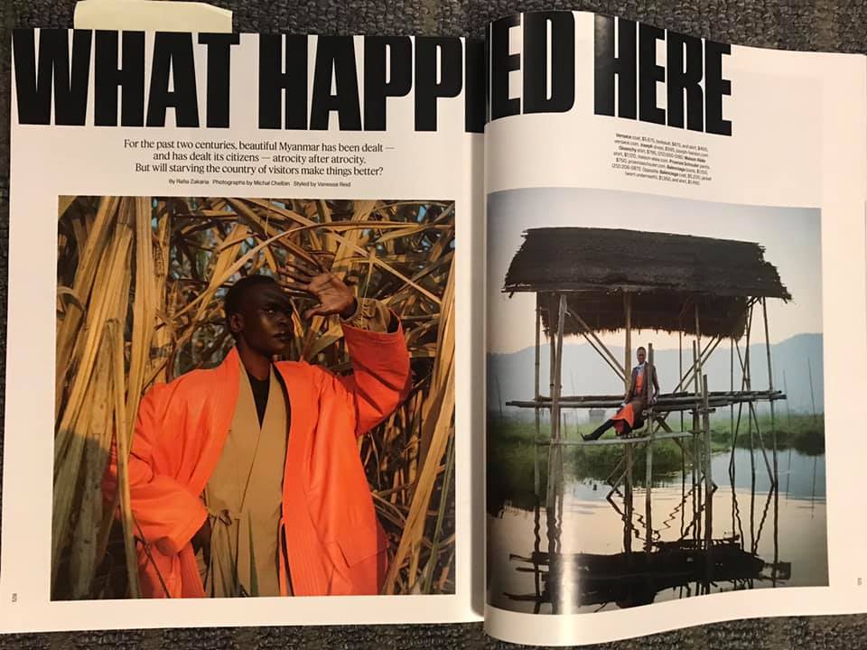 The article on Myanmar in T: The New York Times Style Magazine. (Facebook)