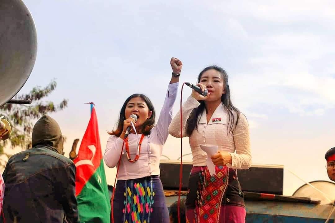Sut Seng Htoi (right), a Kachin youth activist. (Kachin Youth Movement)