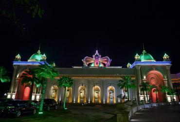 The Kings Romans Chinese casino in Ton Pheung, a special economic zone set in northwestern Laos along the Mekong river, at the border with Thailand and Myanmar. (Christophe Archambault/AFP)