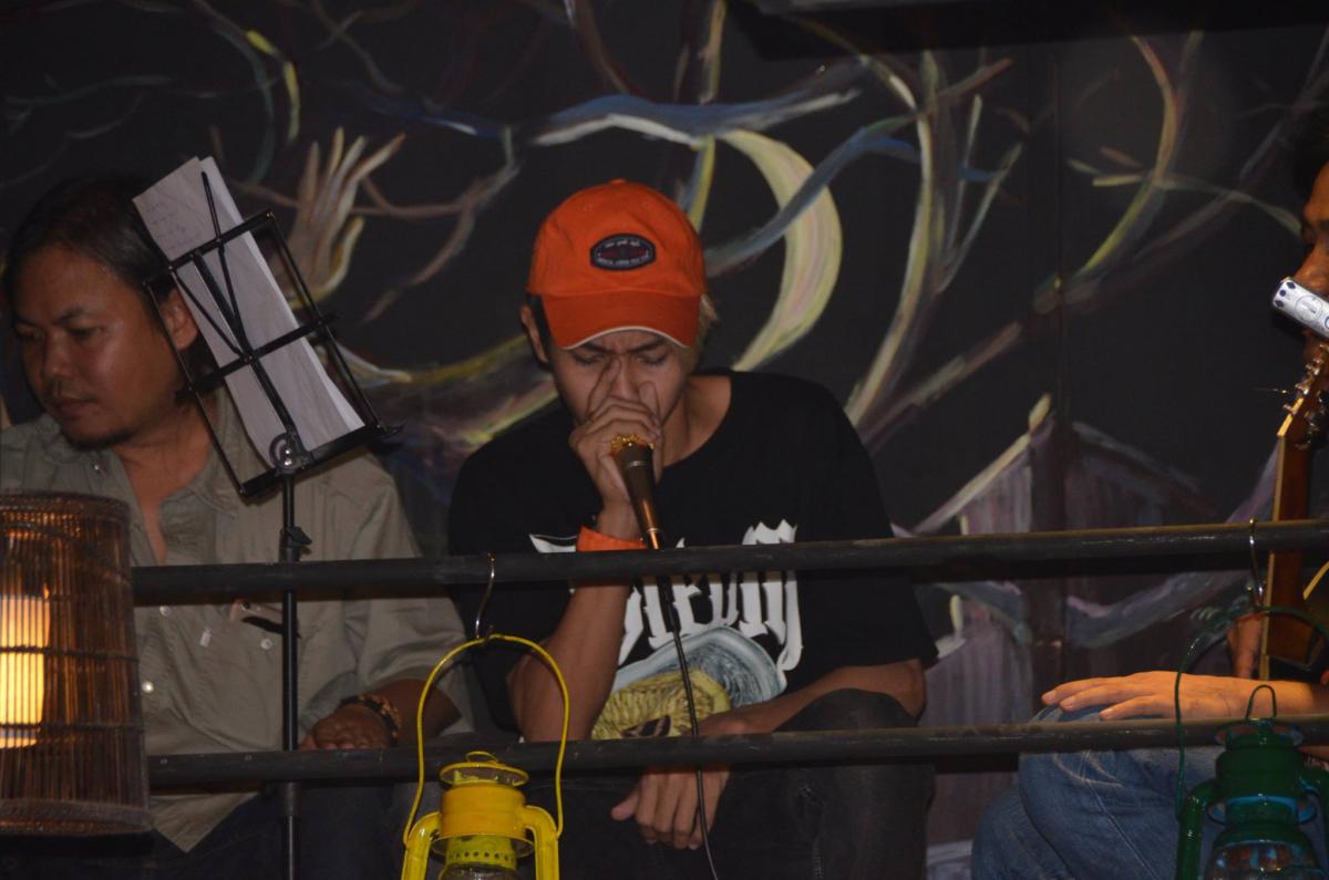 Musicians perform at Corner Bar on Sanchaung Street. (Corner Bar / Facebook)