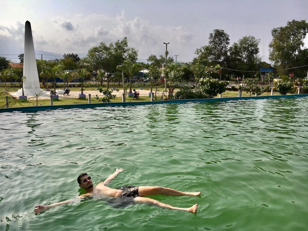 Enjoying the public pool at Sein Lae Tharyar Park will set you back 200 kyats. (Patrick Compton)